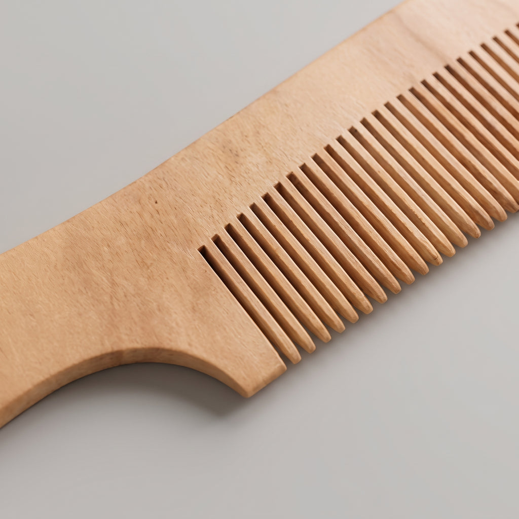 Premium Wooden Hair Comb | Anti-Static Natural Wooden Detangling Comb | Shanzy SparkleShine
