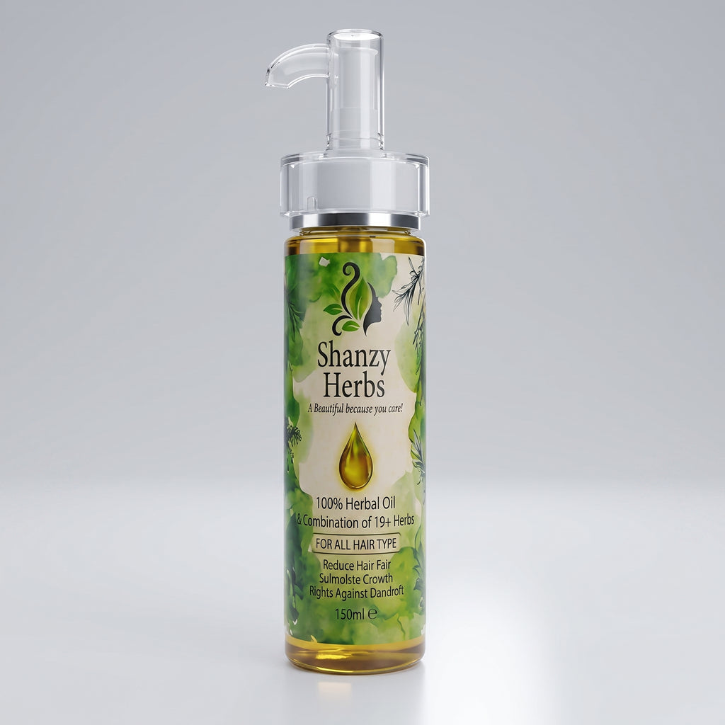 Shanzy Sparkle Shine 15+ Herbs Herbal Hair Growth Oil | Natural Hair Fall Control & Scalp Nourishment | 150ml