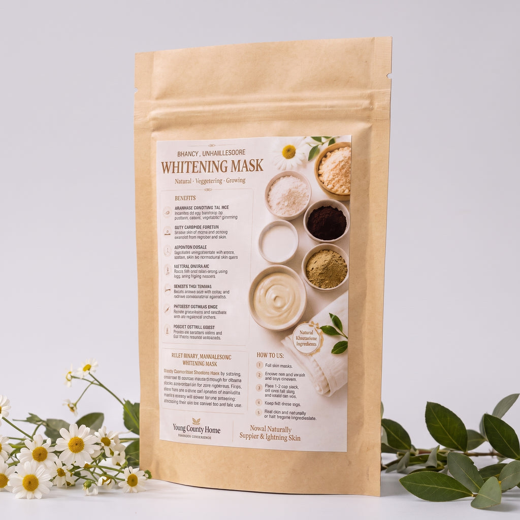 Shanzy SparkleShine Herbal Whitening Mask | Natural Face & Body Brightening Powder